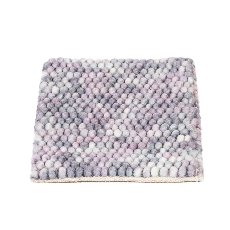 Wollteppich 32x32cm - mehrfarbig