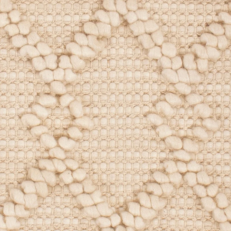 Wollteppich 46x48cm - creme