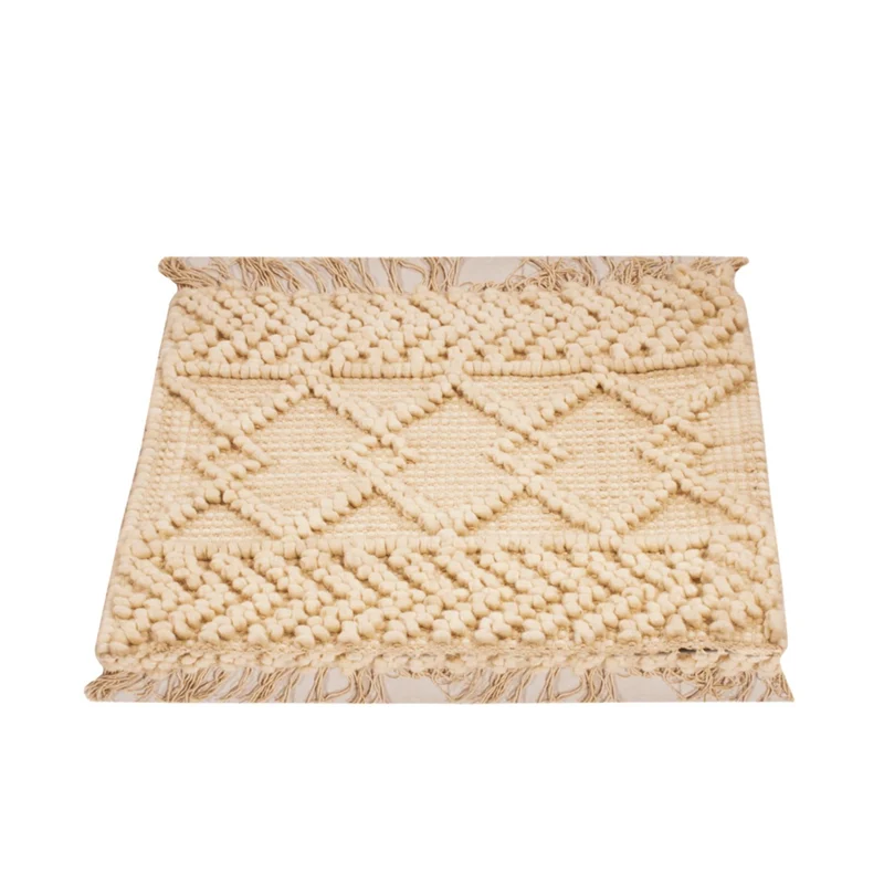 Wollteppich 46x48cm - creme