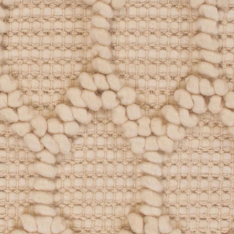Wollteppich 42x48cm - beige
