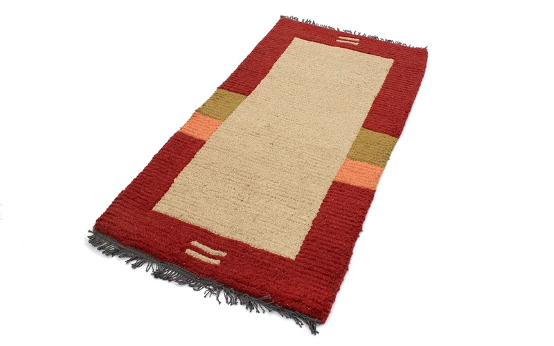 Nepal Teppich 70 x 140 cm - beige