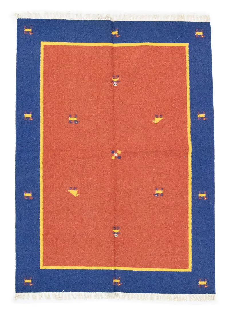 Kelim Modern Teppich 140x200cm - orange