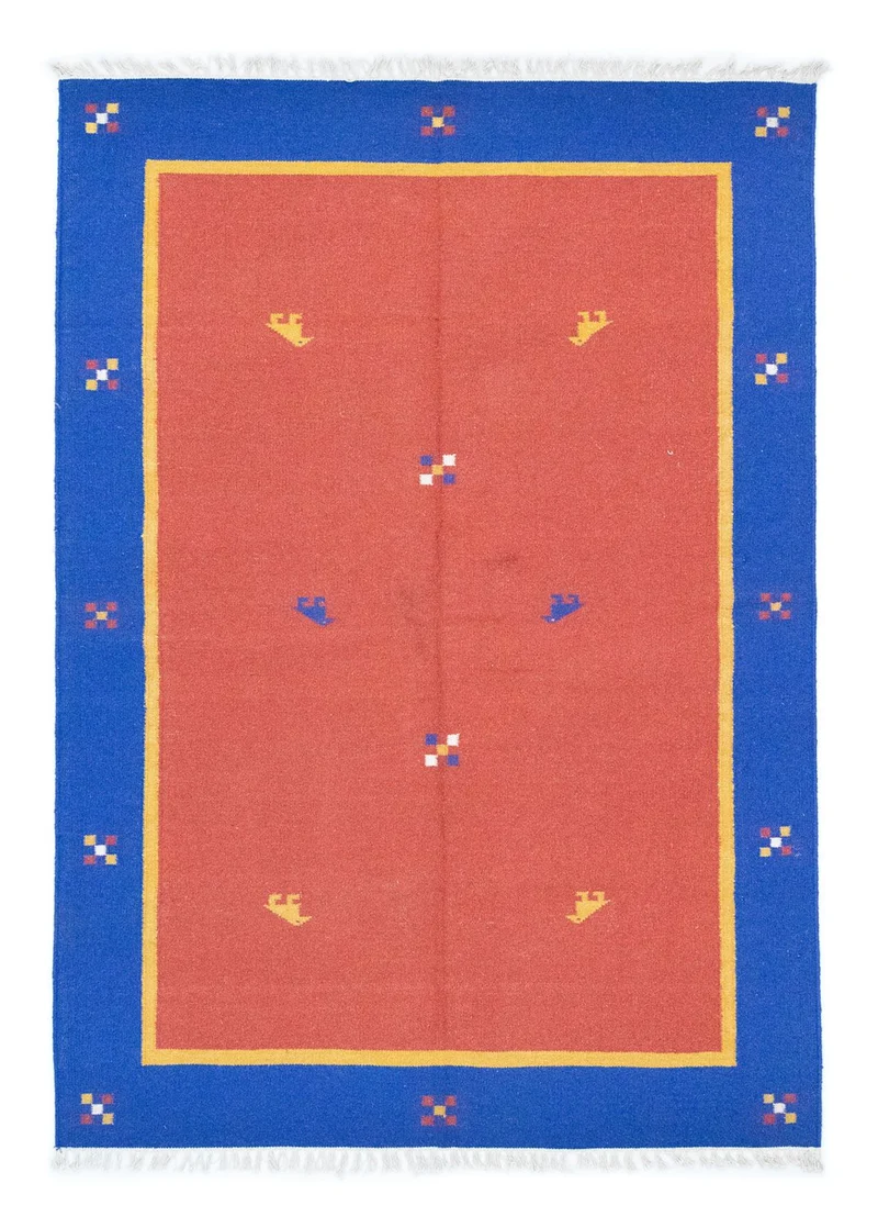 Kelim Modern Teppich 140x200cm - orange