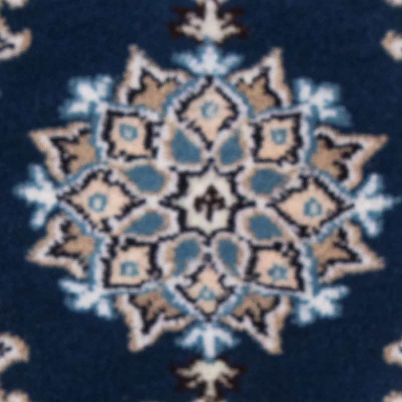 Nain - 12La Teppich 40x60cm - Perserteppich - dunkelblau
