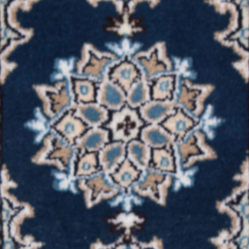 Nain - 12La Teppich 40x60cm - Perserteppich - dunkelblau