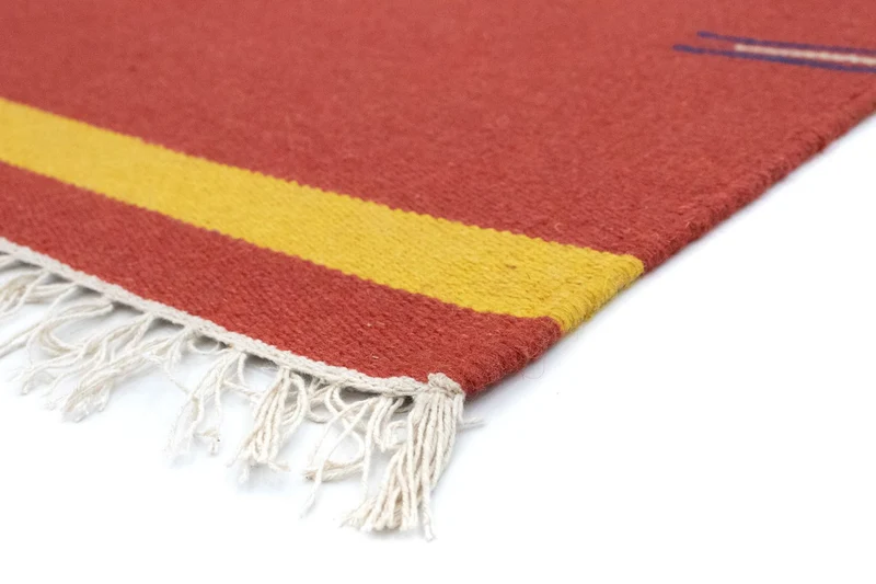 Kelim Modern Teppich 120x180cm - rot