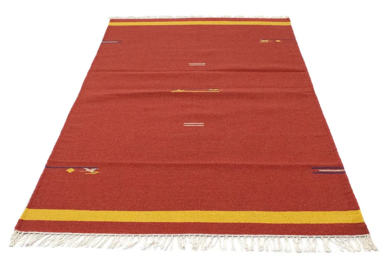 Kelim Modern Teppich 120x180cm - rot