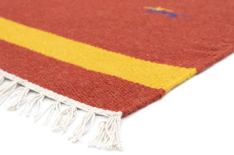 Kelim Modern Teppich 120x180cm - rot