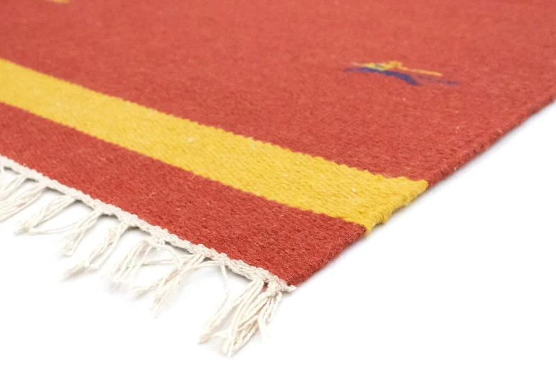 Kelim Modern Teppich 120x180cm - rot