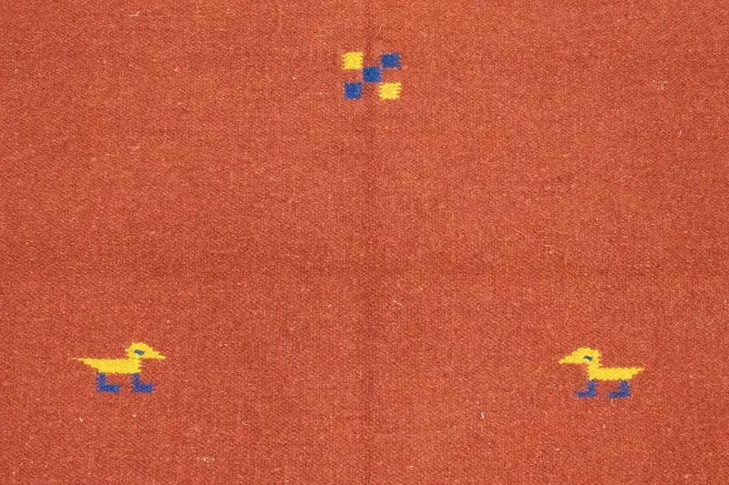 Kelim Modern Teppich 120x180cm - rot