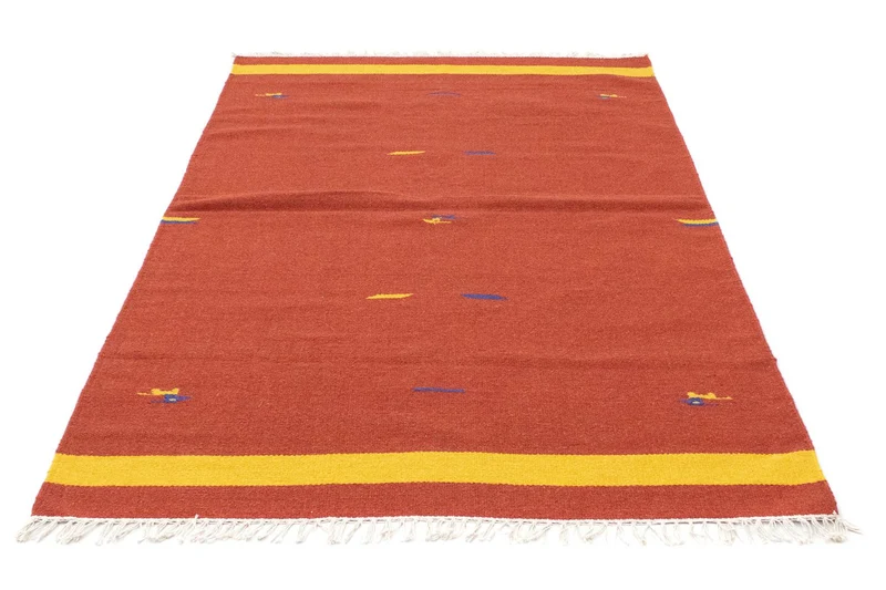 Kelim Modern Teppich 120x180cm - rot
