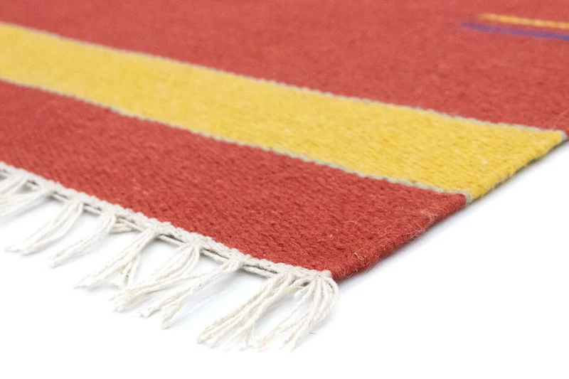 Kelim Modern Teppich 120x180cm - rot