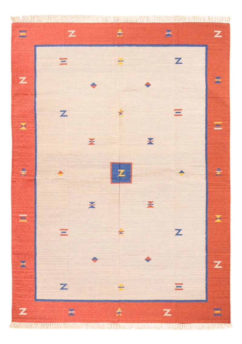 Kelim Modern Teppich 170x240cm - mehrfarbig