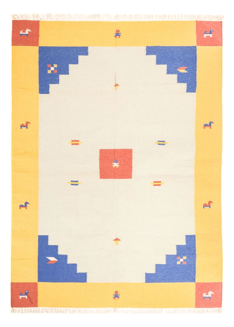 Kelim Modern Teppich 170x240cm - mehrfarbig