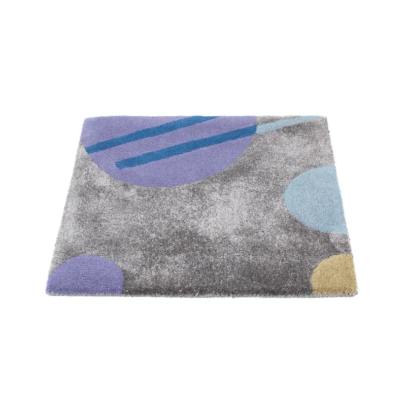 Wollteppich 62x63cm - mehrfarbig