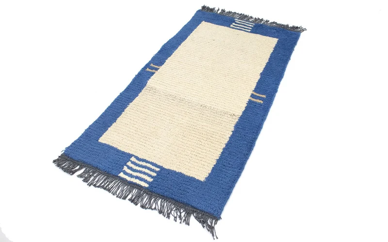 Nepal Teppich 70 x 140 cm - beige