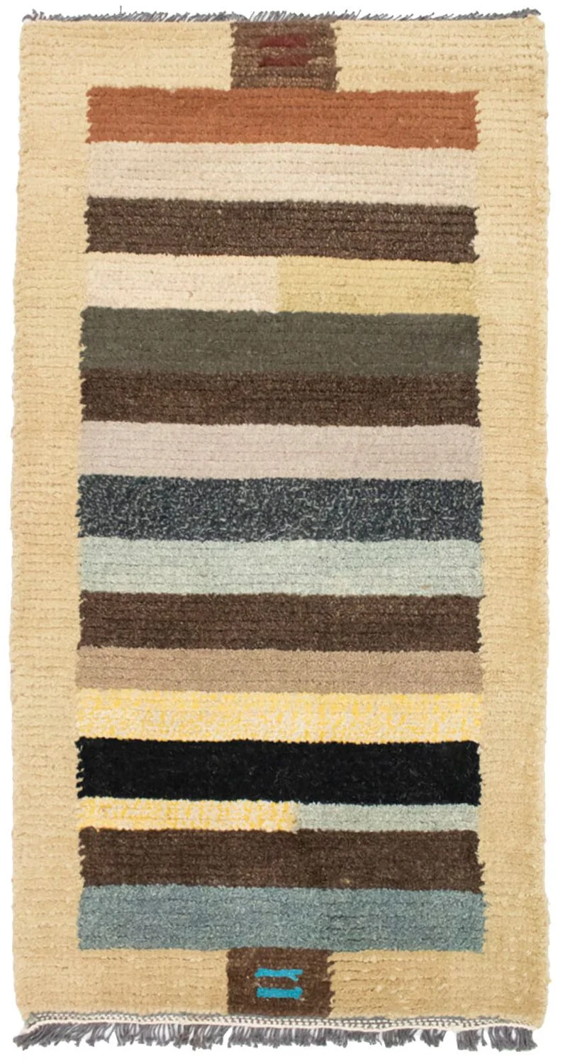 Nepal Teppich 70x140cm - Wollteppich - mehrfarbig