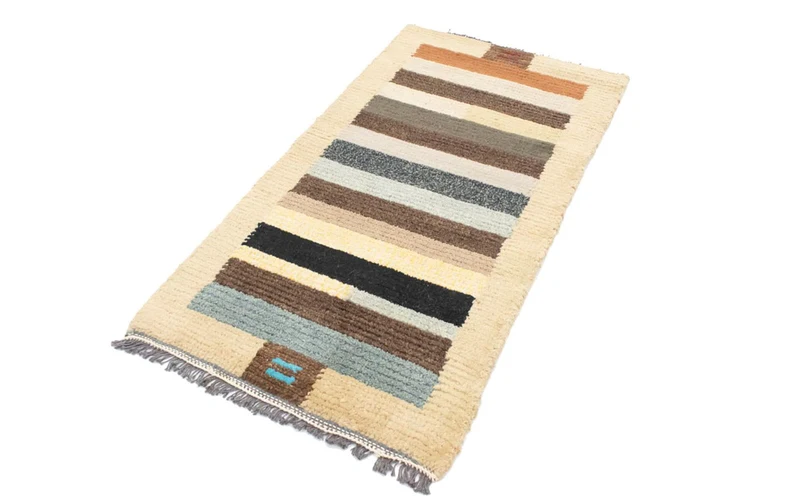 Nepal Teppich 70x140cm - Wollteppich - mehrfarbig