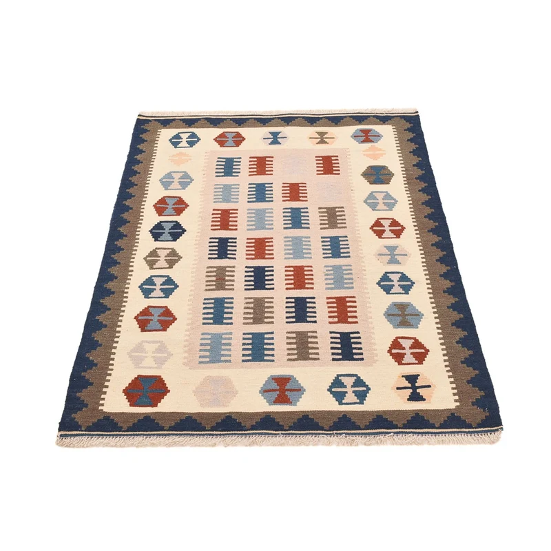 Kelim Fars Teppich 98x150cm - mehrfarbig