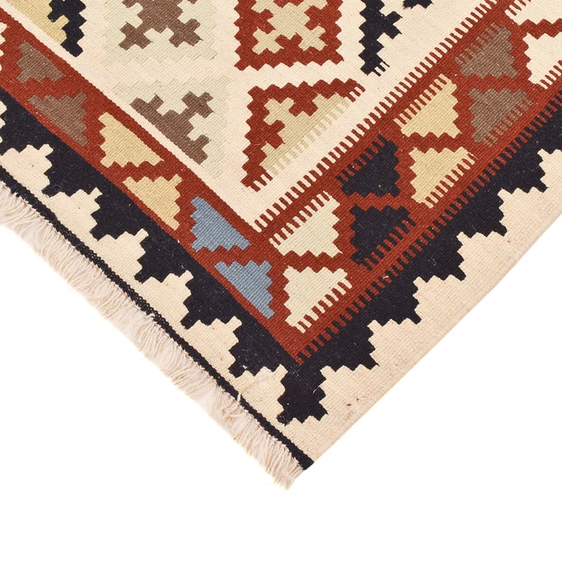 Kelim Fars Teppich 100x146cm - mehrfarbig