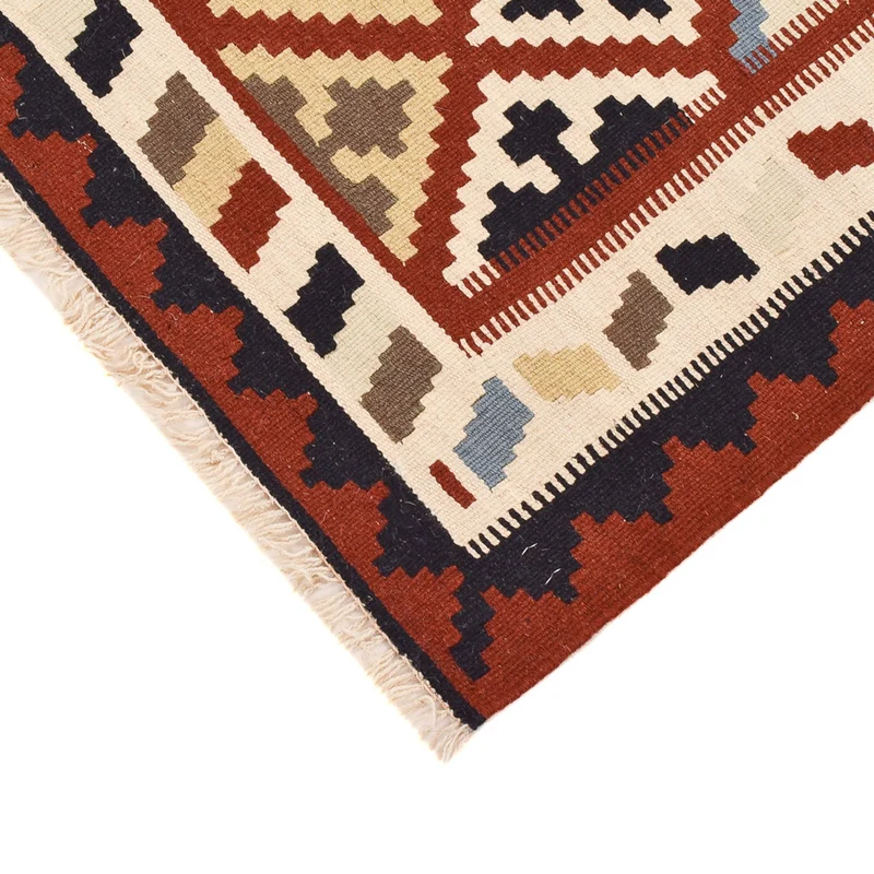 Kelim Fars Teppich 102x145cm - mehrfarbig