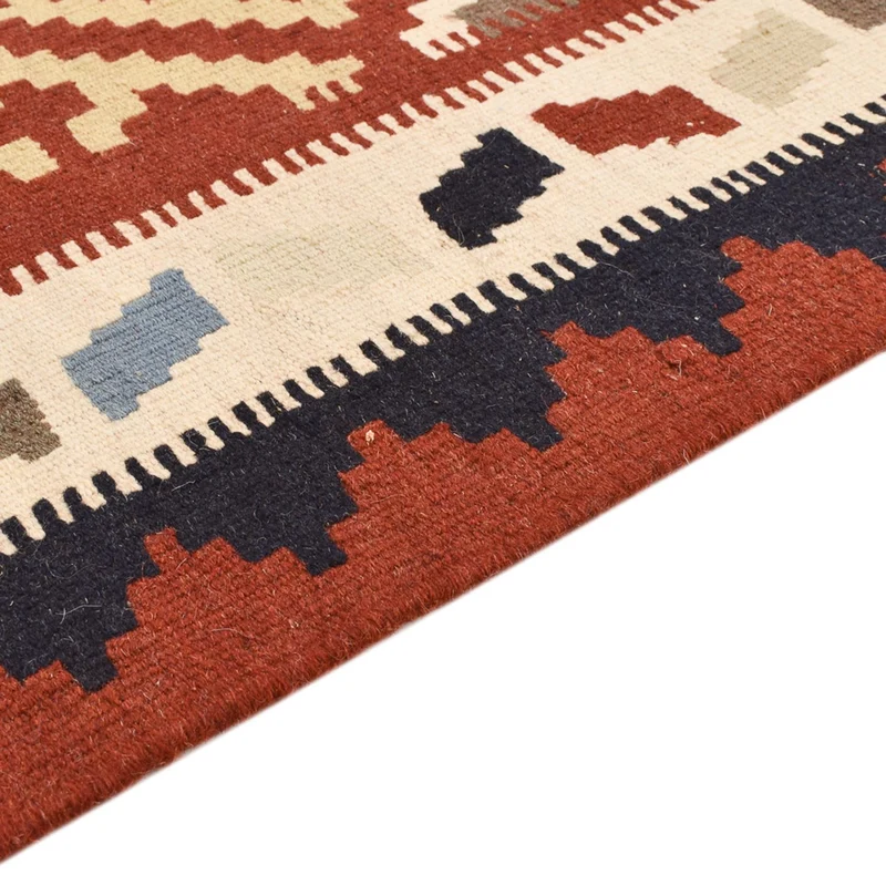 Kelim Fars Teppich 102x145cm - mehrfarbig
