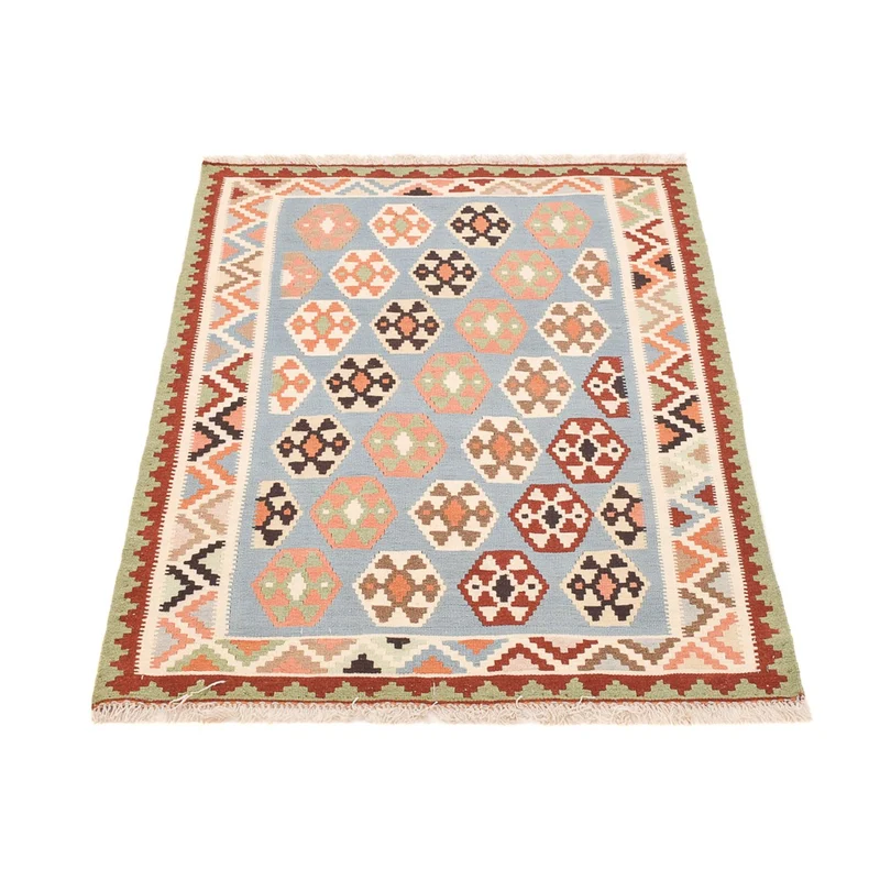 Kelim Fars Teppich 100x142cm - mehrfarbig
