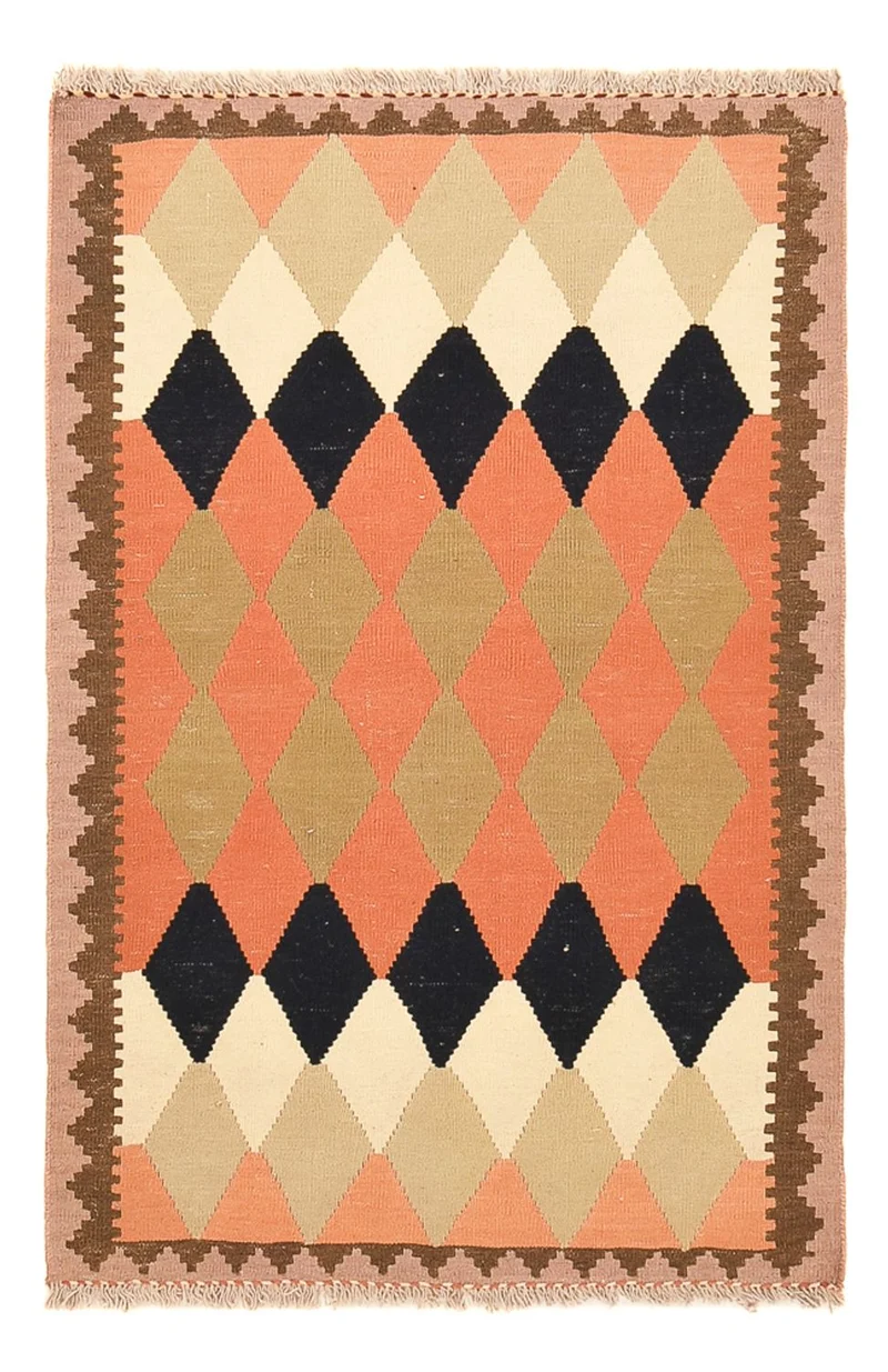 Kelim Fars Teppich 97x147cm - mehrfarbig