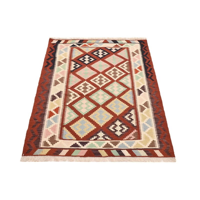 Kelim Fars Teppich 102x145cm - mehrfarbig