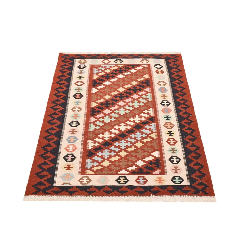 Kelim Fars Teppich 100x150cm - mehrfarbig