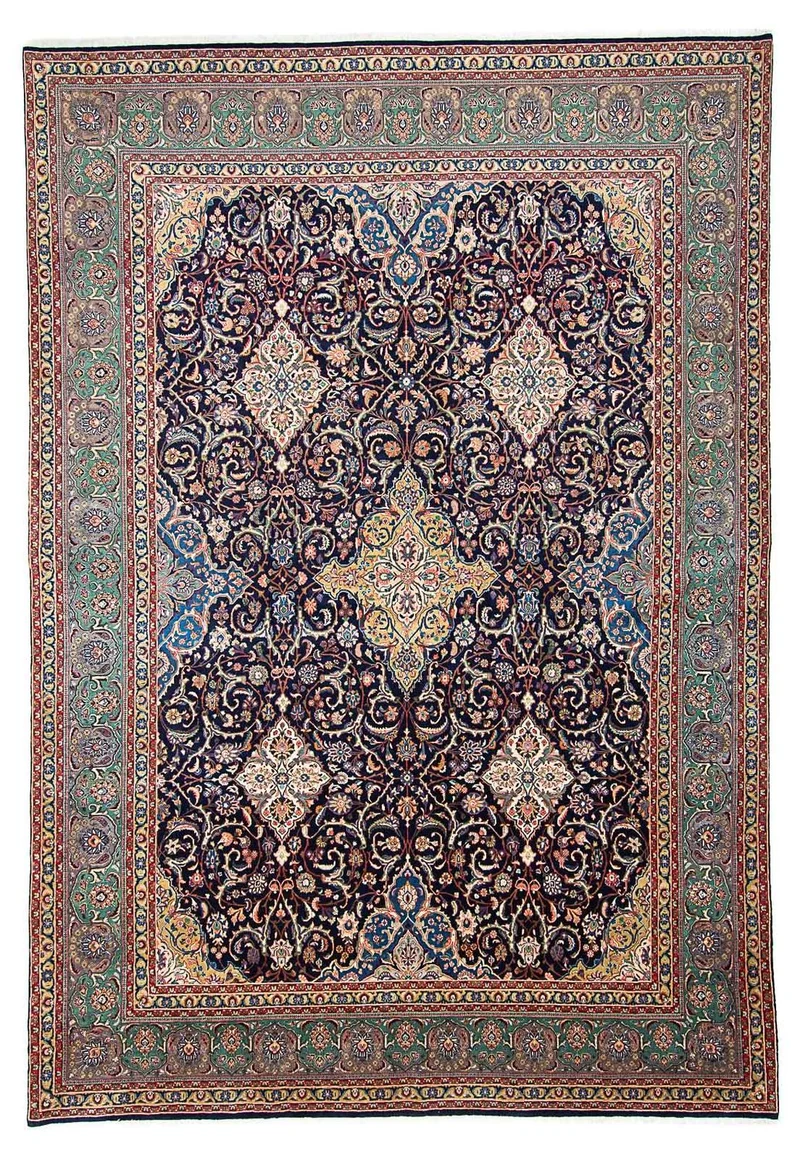Perserteppich - Classic 305 x 438 cm - dunkelblau
