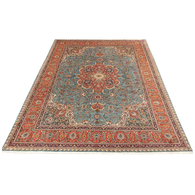Perserteppich - Täbriz - Royal 304 x 395 cm - hellblau