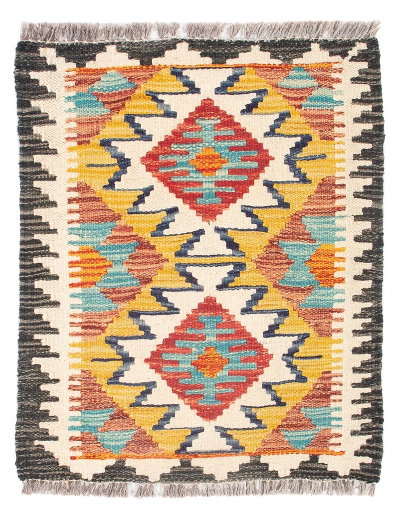 Kelim Maimene Teppich 40x60cm - mehrfarbig