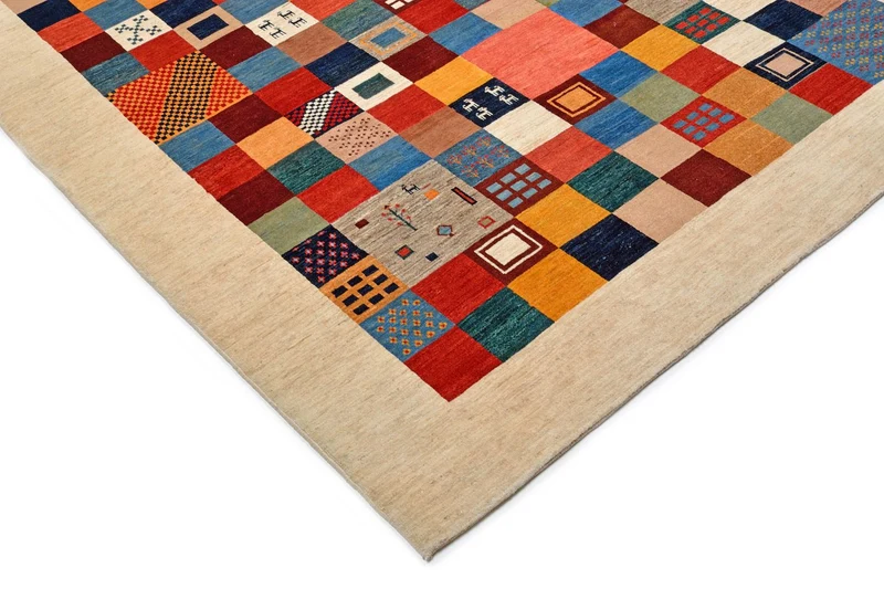 Gabbeh Teppich - Loribaft Perser 224 x 327 cm - mehrfarbig