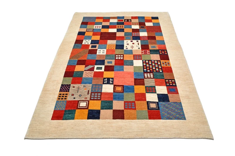 Gabbeh Teppich - Loribaft Perser 224 x 327 cm - mehrfarbig