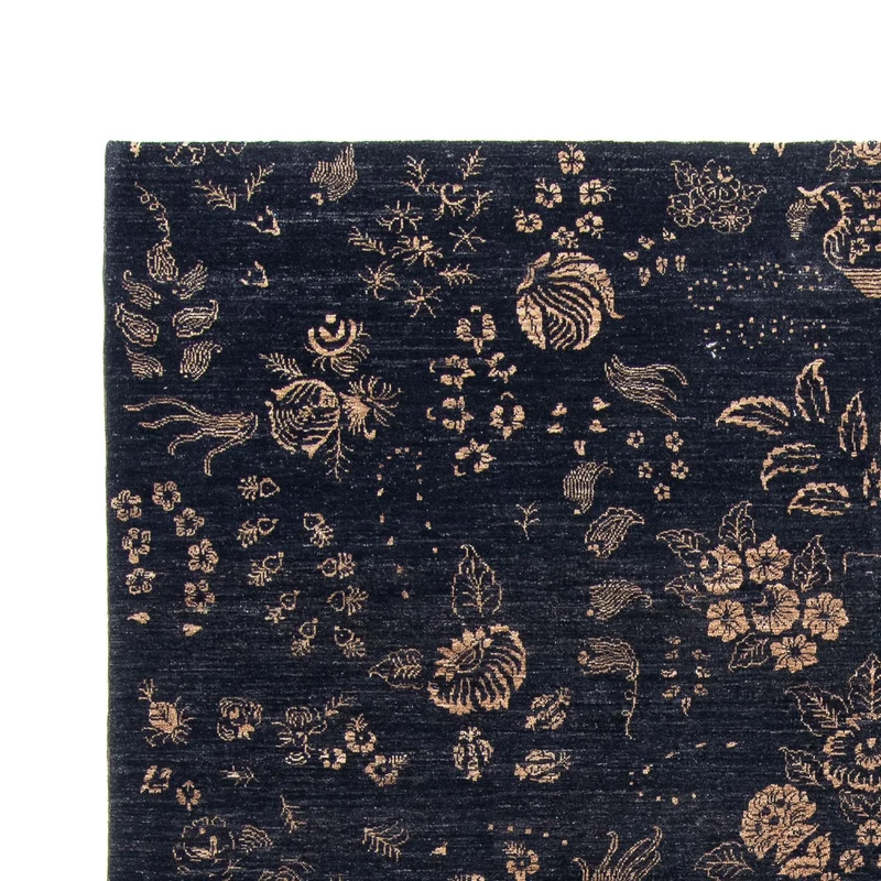 Designer Teppich 248 x 308 cm - dunkelblau