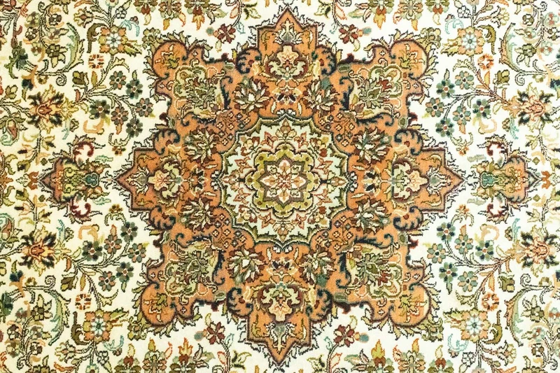 Seidenteppich - Kaschmir Seide 217 x 308 cm Teppich Wohnzimmer
