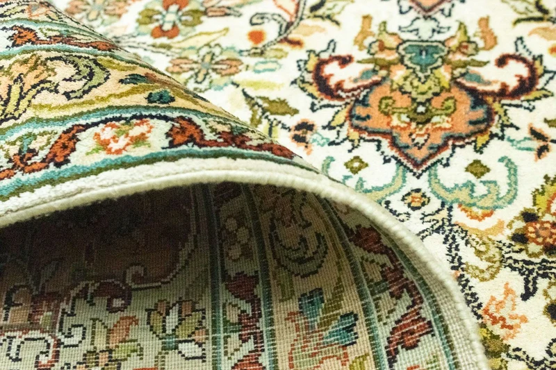 Seidenteppich - Kaschmir Seide 217 x 308 cm Teppich Wohnzimmer