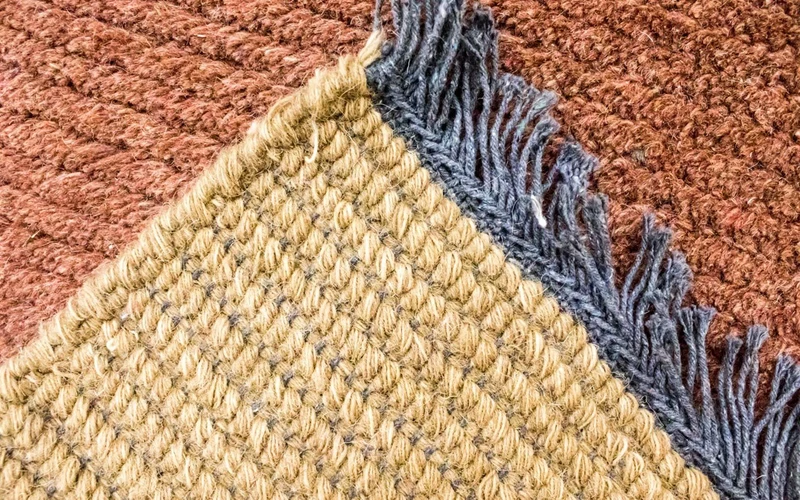 Nepal Teppich 70x140cm - Wollteppich - braun