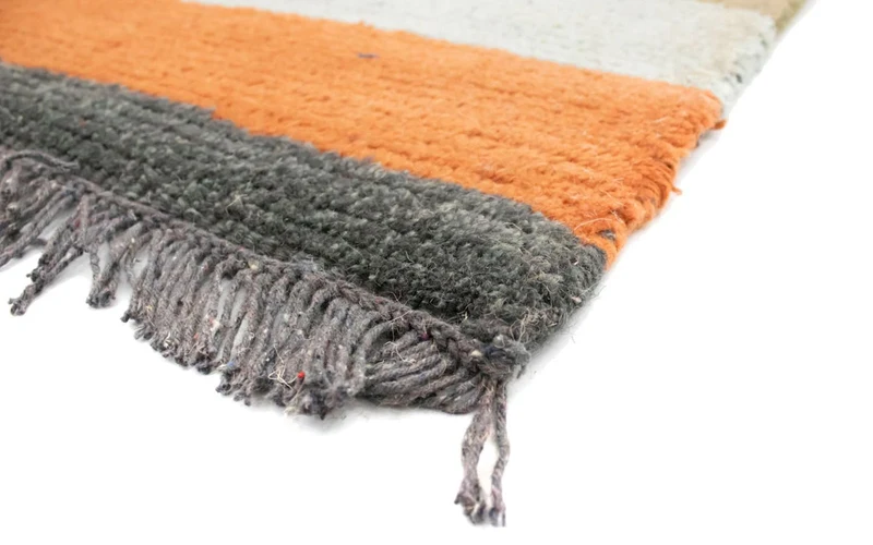 Nepal Teppich 70x140cm - Wollteppich - mehrfarbig