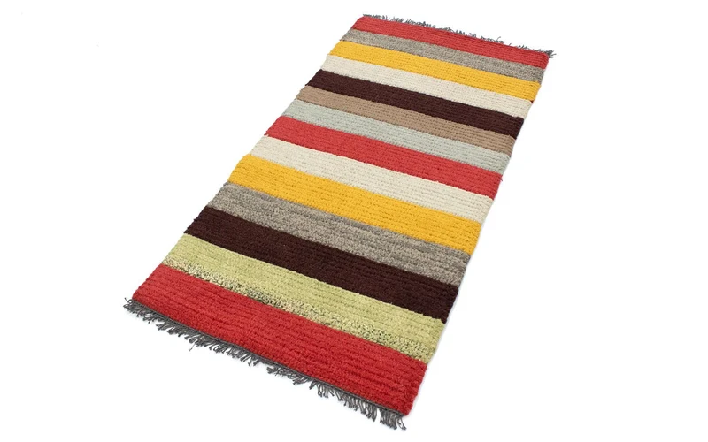 Nepal Teppich 70 x 140 cm - mehrfarbig
