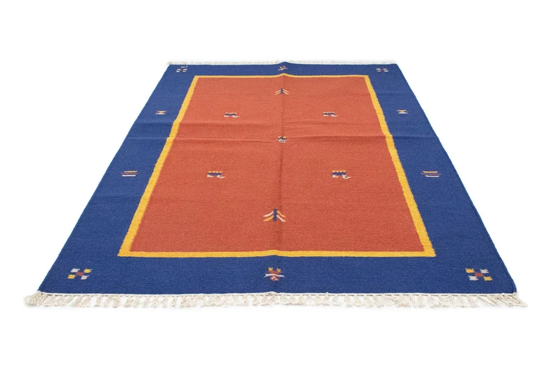 Kelim Modern Teppich 140x200cm - rot