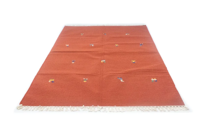 Kelim Modern Teppich 140x200cm - orange