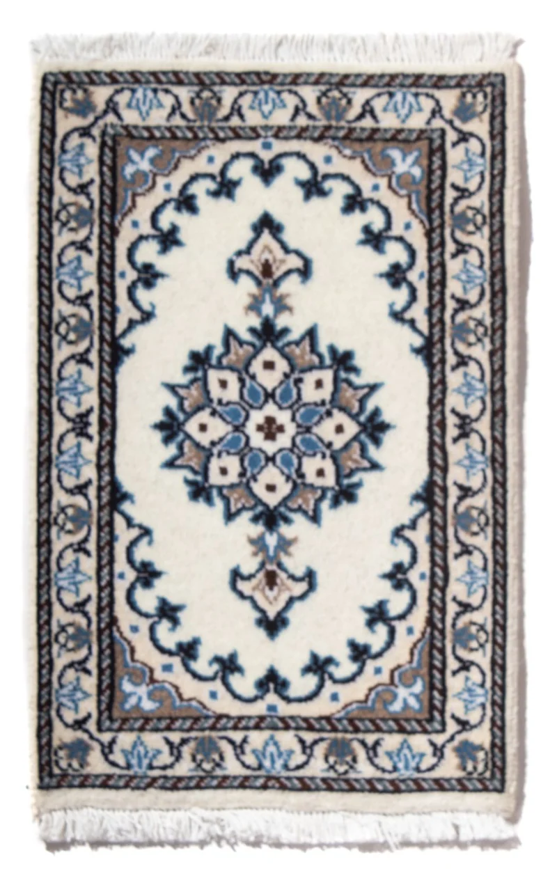 Nain - 12La Teppich 40x60cm - Perserteppich - hellblau