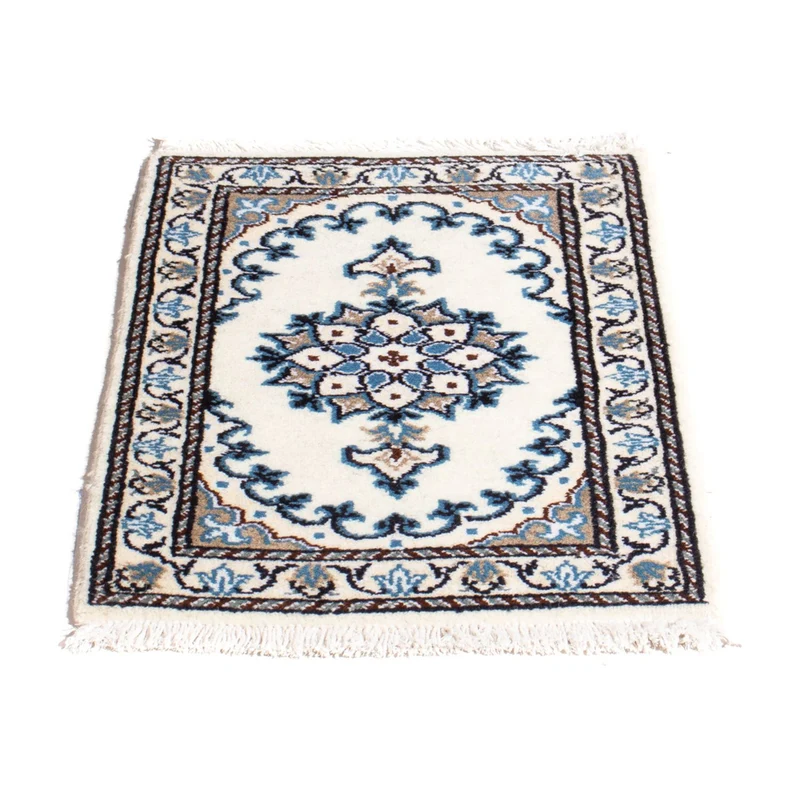 Nain - 12La Teppich 40x60cm - Perserteppich - hellblau
