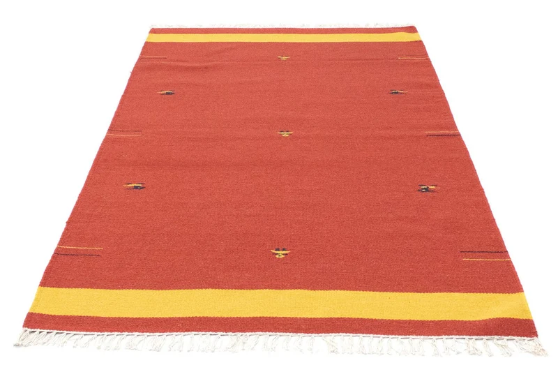 Kelim Modern Teppich 120x180cm - rot