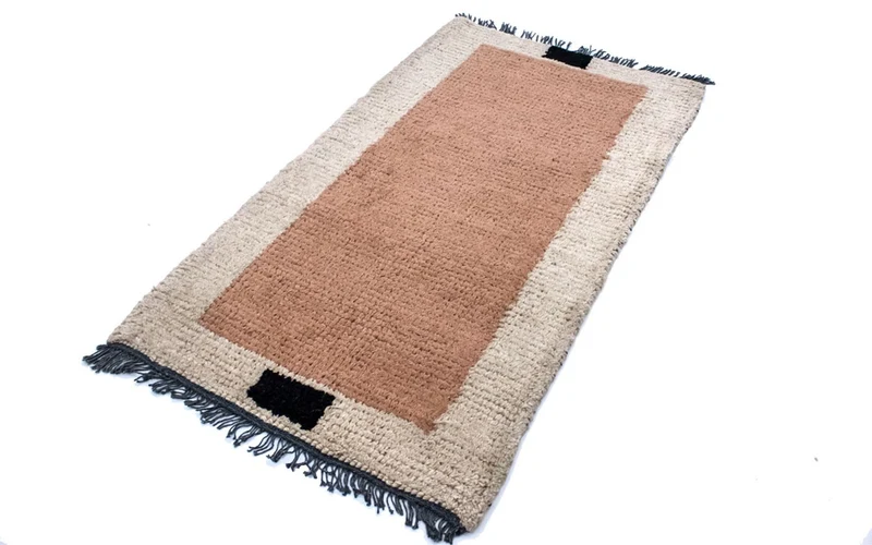 Nepal Teppich 70 x 140 cm - braun