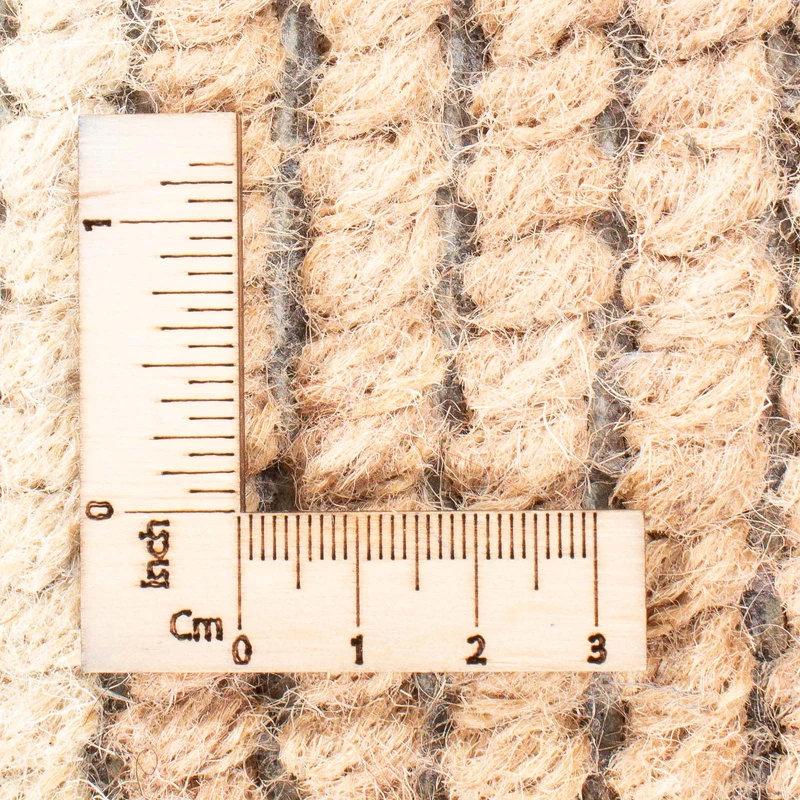 Nepal Teppich 70x140cm - Wollteppich - beige