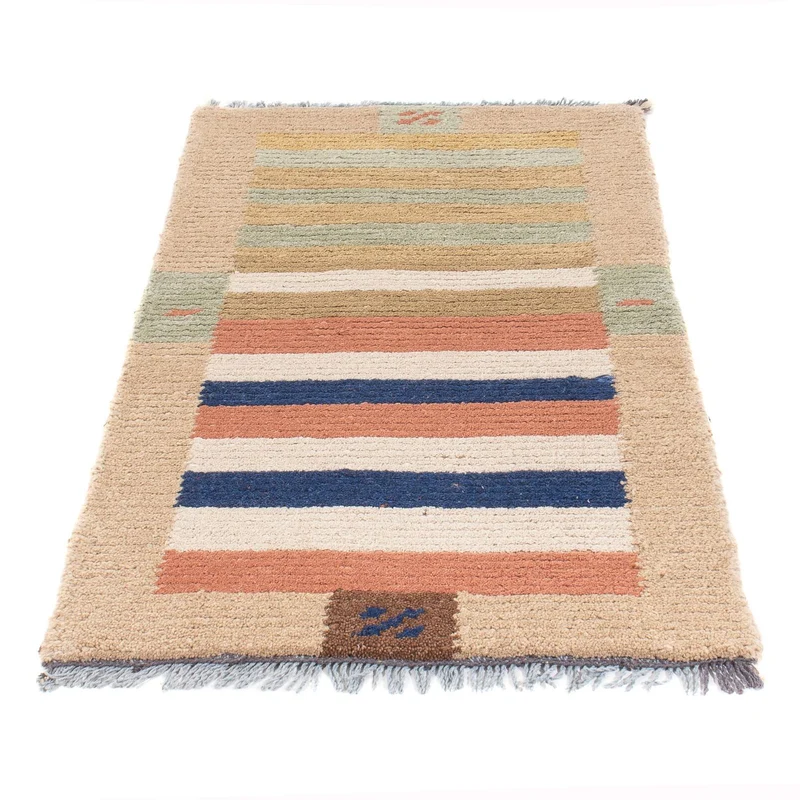 Nepal Teppich - 70 x 140 cm - mehrfarbig