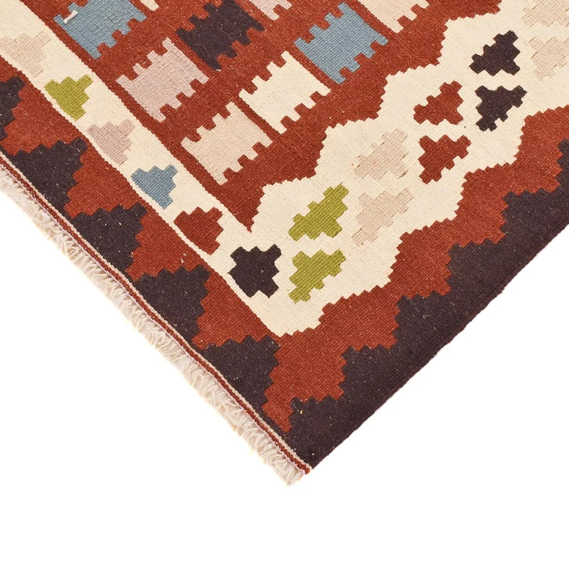 Kelim Fars Teppich 100x150cm - mehrfarbig